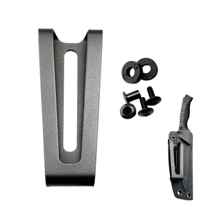 Clip de ceinture universel JH-Mech étui large utilisation poids léger pratique résistance à la rouille finition noire clip de ceinture en métal Durable - Product Image 1