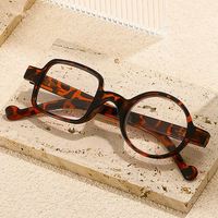 Lunettes de lecture unisexe vintage 2024 à monture géométrique asymétrique, anti-lumière bleue, pour femmes et hommes