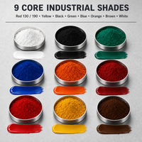 Pigment en poudre d'oxyde de fer Fe2O3 Rouge 130, Noir 722, Jaune 313, 95% de pureté, prix usine, utilisé pour le béton, les briques et la peinture