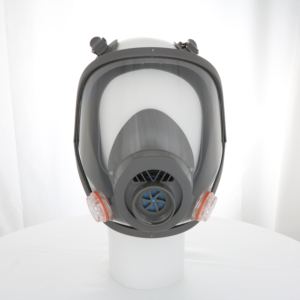 Respirator Gas Anti pelindung wajah penuh 6800 DIN, masker Gas koneksi benang 40mm standar dapat digunakan kembali - Product Image 2