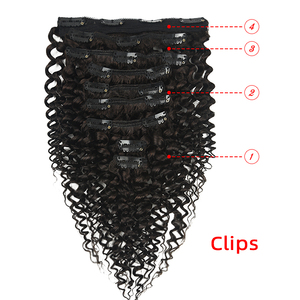 Extension de cheveux 2023 humains, naturels, vierges, bruts, personnalisés, à <span class=keywords><strong>Double</strong></span> extrémité épaisse, avec clips, 100 nouveaux produits - Product Image 1