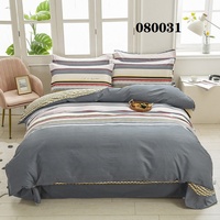 100% coton Housse de Couette Maison 4 Pièces Lit Feuille Ensemble Qualité Couette Ensemble de Literie textile de maison