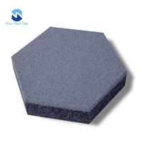 Carreaux de sol hexagonaux en caoutchouc finisseur extérieur en caoutchouc