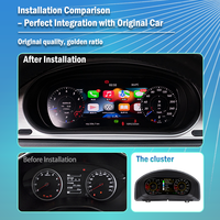 Para VW MK5-Golf5/Scirocco/Sagitar/Eos/Jatta Bora 2005-2010, Panel de Instrumentos LCD Digital con Sistema Linux, CarPlay Inalámbrico, Android Auto