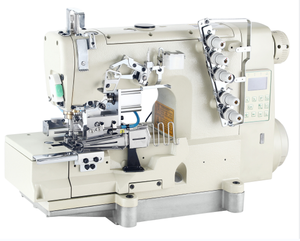 Machine à coudre industrielle à entraînement direct ST-562-02BB/DTK avec coupe-fil automatique et équipement de découpe de tissu - Product Image 1