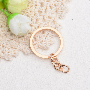 Metal <b>Key</b> <b>Chains</b> Round Nickel Chrome Gold Antique Bronze Hard Wearing Keychain Pendants - Product Image 4