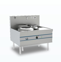 Cuisinière à gaz professionnelle à anneau unique de haute qualité avec équipement de cuisine commerciale à station de wok unique