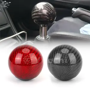 Yuechi Universal JDM Phụ Kiện Tay Cầm Xe Tay Stick Cần Số Bằng Sợi Carbon Cần Số Shift Knob Bóng Shift Knob Adaptor Kit