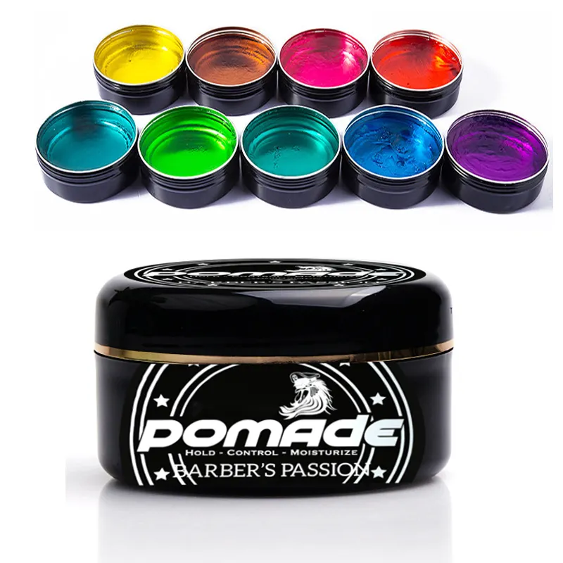 CANTIK अनुकूलित निजी लेबल काले एल्यूमीनियम जार pomade मिश्रण रंग का मिश्रण खुशबू pomade