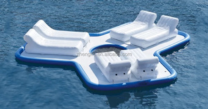 Salon de l'eau gonflable de mer personnalisé hamac d'eau à plate-forme flottante pour le bronzage - Product Image 2