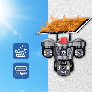 Cámara de Seguridad Inalámbrica para Exteriores, Impermeable, 9MP, Triple Lente, PTZ, con Reflector, IP66, CCTV, Cámara IP de Red, Tarjeta <span class=keywords><strong>SIM</strong></span> 4G - Product Image 5