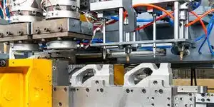 Máquina de moldeo por soplado usada semiautomática, máquina de soplado, fabricación de productos de HDPE y PVC, PET, 2 unidades
