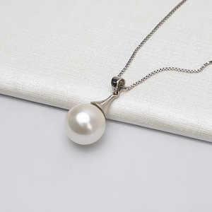 Colgante de Plata S925 para Mujer, Colgante de Perla, Bandeja Vacía para Joyería DIY, Accesorios Semiterminados, Colgante de Sombrero de 836 Puntas - Product Image 2