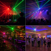 Lumière laser intégrée au plafond RGB, contrôle programmable DMX512, éclairage d'ambiance pour scène, club, bar, événement, spectacle