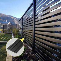 Clôture de jardin en aluminium facile à assembler, résistante au vent, taille personnalisable, garantie 10 ans pour les jardins et les cours avant