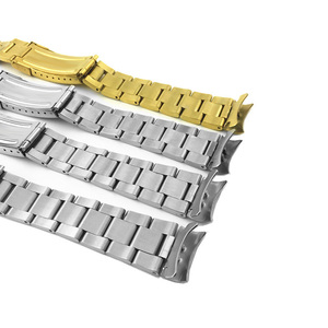 2025 extrémité incurvée poignet métal 20mm bracelet de montre or solide en acier inoxydable bracelet de montre Bracelet pour montre intelligente personnaliser Logo - Product Image 5
