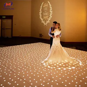 High-tech new portable starlit light up withe led dance floor for sale