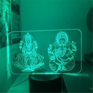Lámpara LED 3D de Buda, luz de noche de Color USB, decoración budista, regalo de recuerdo para la <span class=keywords><strong>buena</strong></span> <span class=keywords><strong>suerte</strong></span> - Product Image 5