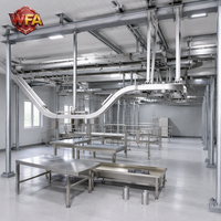 Équipement industriel d'abattage de chèvres, machines d'abattoir d'agneaux, ligne de désossage de carcasses, outils et système de boucherie de mouton
