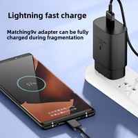 Grosir untuk Samsung Galaxy S10 3A kabel Data pengisian cepat micro-usb ke jaket PVC Tipe C kabel ponsel kepang