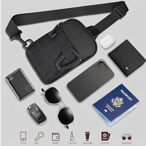 MKW3126 Bolso Táctico Pequeño y Moderno para Hombre, Bolso Bandolera Impermeable, Bolso de Pecho Cruzado, Ligero, para Viajes y Deportes - Product Image 5