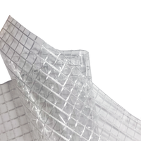 Bâche en plastique Transparent à mailles de Pvc 25 m, bâche pour serre, jardin, Agriculture