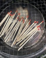 Allumettes longues en bois imperméables et anti-UV pour cheminée, avec manche en bois, pour barbecue