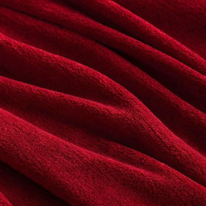 Haute qualité 100% Polyester recyclé en peluche corail flanelle polaire <span class=keywords><strong>lit</strong></span> jeter couverture doux <span class=keywords><strong>rouge</strong></span> couleur unie en gros pour les avions - Product Image 3