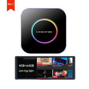 BoYi Ai Carplay Box 4GB+64GB Metal Glass 5GHz WiFi 1 Año de Garantía Anillo de Luz LED Android Auto Carplay Inalámbrico Certificado CE - Product Image 1