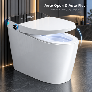 Trouvez des toilettes intelligentes électriques modernes similaires avec siège chauffant, bidet automatique et télécommande - Product Image 2
