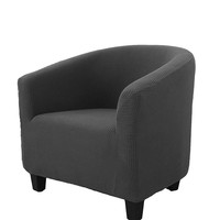 Housse de fauteuil jacquard à motif uni en polyester/spandex, extensible, anti-salissure, chaude, pour fauteuil club, nouvelle décoration intérieure