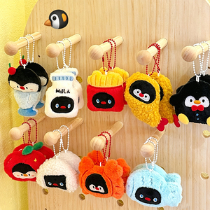 Móc khóa thú bông chim cánh cụt dễ thương, phụ kiện trang trí túi xách, mặt dây chuyền thú bông dễ thương, móc khóa cặp đôi, quà tặng bán sỉ - Product Image 1