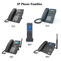 Faible coût pour l'hôpital de conférence Elder Landline HD POE 13 clés DDS identification de l'appelant petit téléphone IP SIP sans fil