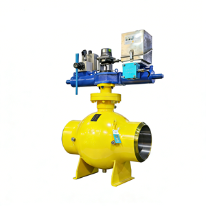 Válvula de bola neumático-hidráulica totalmente soldada - A prueba de explosiones para la industria petroquímica Q867F/H/Y Accionada neumático-hidráulicamente - Product Image 3