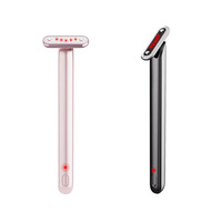 EMS Microcurrent Handheld Oogmassagepen Anti-wallen Roterende Warmtecompress Vibratie Kleurlichtfuncties Waterdicht