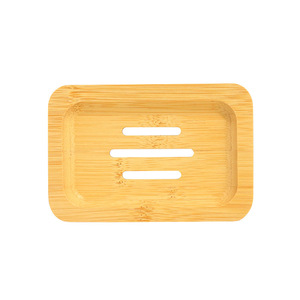 Yuka <b>Bamboo</b> <b>Soap</b> <b>Dish</b> Rectangular Self Drain <b>Soap</b> Holder For Bathroom Use - Product Image 3