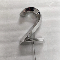 Panneau de bienvenue en cascade, panneau acrylique personnalisé, lettres de logo LED 3D, enseignes lumineuses pour entreprises en extérieur