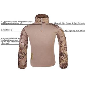 ชุดยุทธวิธี EMERSONGEAR Gen2 เสื้อและกางเกงพร้อมแผ่นรองข้อศอกและเข่า สำหรับเพ้นท์บอล ล่าสัตว์กลางแจ้ง ลายพราง BDU HLD - Product Image 4