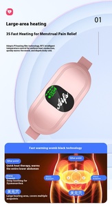 Almohadilla de calefacción Menstrual inalámbrica con pantalla Digital portátil, masaje de calentamiento rápido, cinturón envolvente para la cintura, masajeador Menstrual para mujer - Product Image 6