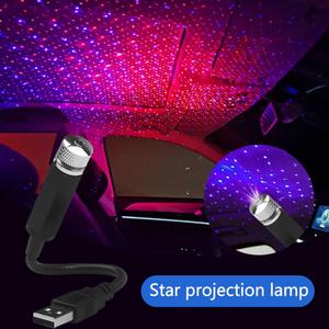 Romantique Led Toit De Voiture Étoile Veilleuse Projecteur Atmosphère Galaxie Lampe Usb Lampe Décorative Réglable Voiture Intérieur Décor Lumière - Product Image 2