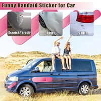 Autocollants de voiture populaires transfrontaliers, bandages amusants pour voitures, autocollants géants pour couvrir les bosses, les fissures et les rayures