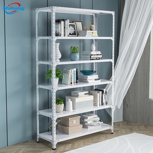 Estante de Almacenamiento de Acero Angular Blanco Ajustable de 6/5/4/3 Niveles, Estante de Cocina para el Hogar - Product Image 1