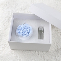 Diffuseur de parfum d'ambiance artisanal en céramique et porcelaine, en forme de fleur, pour huiles essentielles, vente en gros