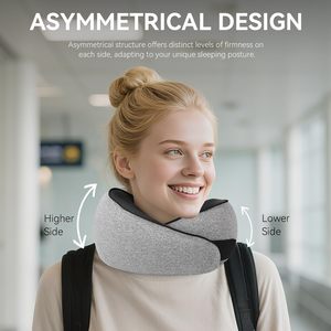 Cervical Memory Foam Fillable Travel Neck <b>Pillow</b> Support Airplane <b>Pillow</b> for Neck Pain - Product Image 5