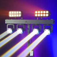 Système d'éclairage de scène DJ portable 300W, 4x40W, à faisceau mobile, effet wash, activé par le son, DMX512, pour fêtes, mariages, clubs