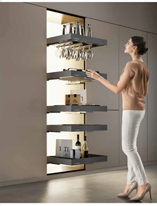 Armoire de rangement de cuisine extensible GINO, écologique, transforme les coins morts en zones de rangement pratiques - Product Image 4