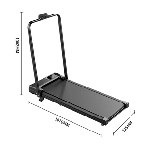 Tapis de marche électrique portable YUNPAO, nouveau style, 2 en 1, capacité de 120 kg, avec poignée - Product Image 6