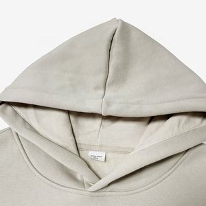 Sudaderas con capucha de algodón de alta calidad de peso pesado Sudadera con capucha en blanco Logotipo bordado personalizado Hombres Sudadera con capucha - Product Image 4