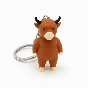 Llavero Colgante de Dibujos Animados Divertidos Impresos en 3D Personalizado y Creativo, Figura Decorativa de Animales de Granja y Vacas en Miniatura para Uso Diario - Product Image 6