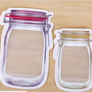 Paquete de 24 bolsas de bebé de silicona reutilizables Ziplock personalizadas, Juego de bolsas con cremallera de PVC de grado alimenticio para alimentos para mascotas, pedido mínimo de 100 Uds. - Product Image 4